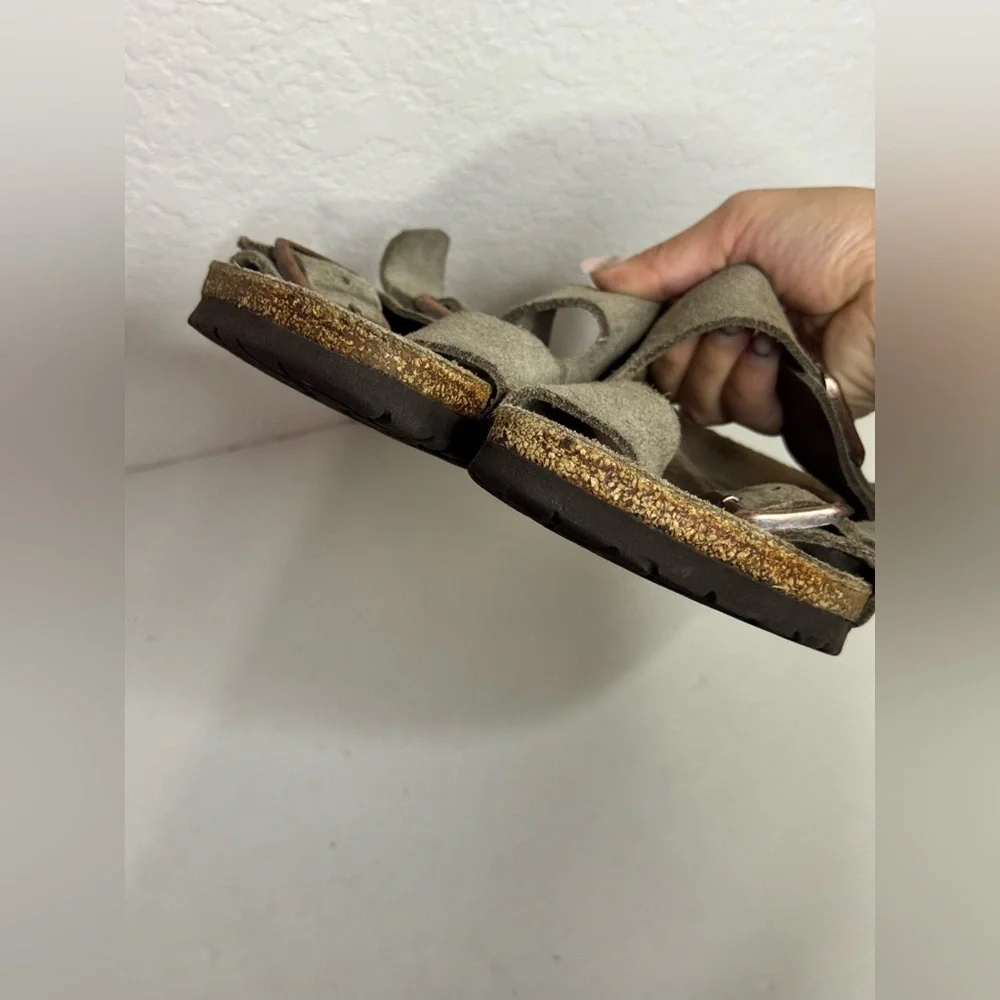 Birkenstock Arizona Grey Suede Sandals Size 40